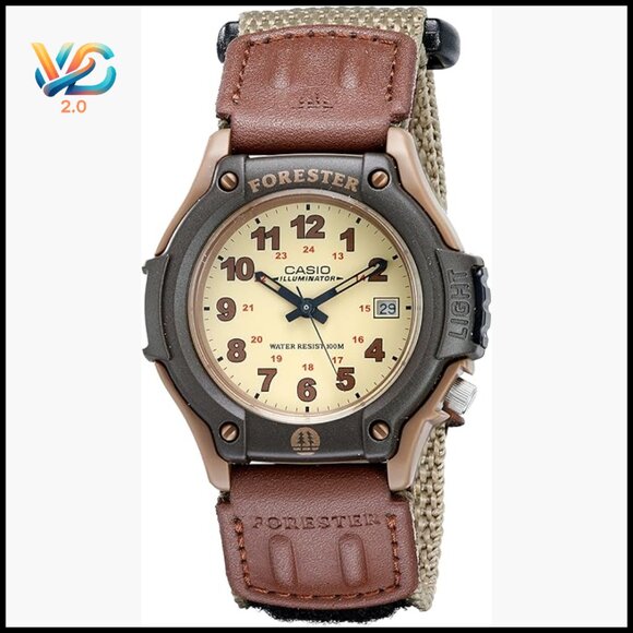 Men's Analog Watch with 100M Water Resistance LED Light Date Display